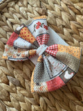 Chicken patchwork bow!
